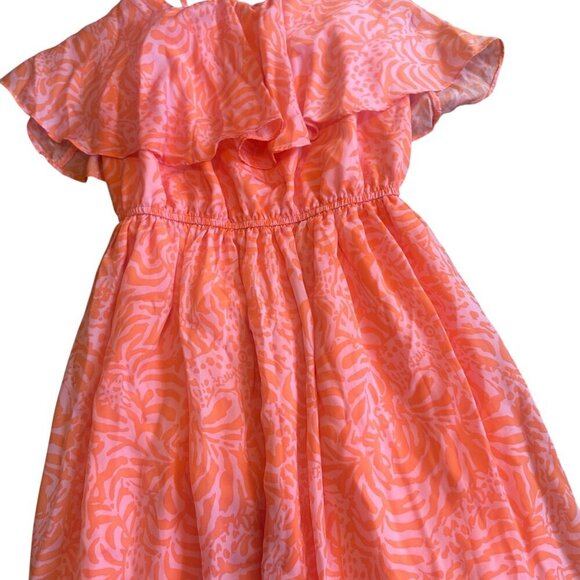 Lilly Pulitzer for Target Spaghetti Strap Dress Flounce Giraffing Me Crazy Small - Picture 5 of 11
